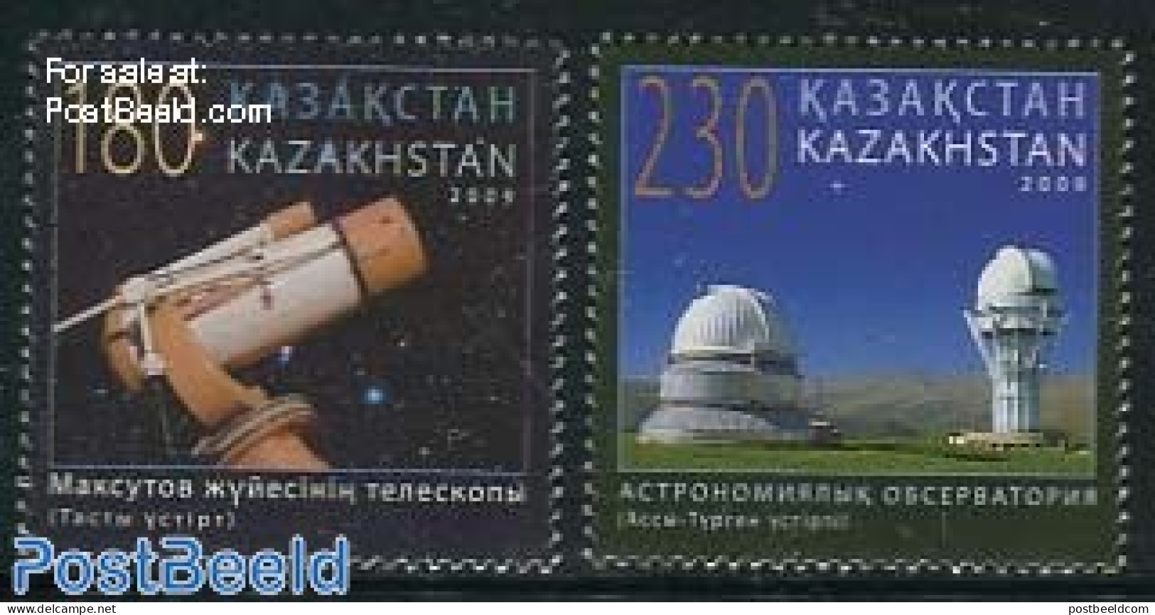 Kazakhstan 2009 Astronomy 2v, Mint NH, Science - Astronomy - Astrología