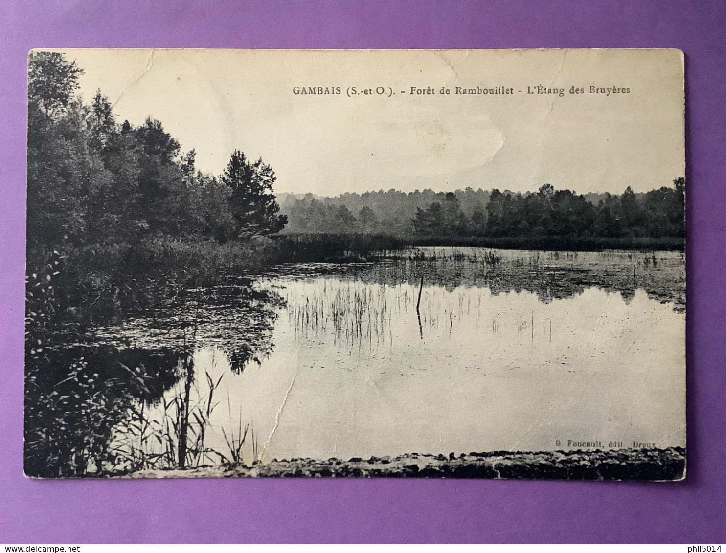 78    GAMBAIS   Forêt De RAMBOUILLET   L’Etang Des Bruyères   Bon état (traces D’usage) - Sonstige & Ohne Zuordnung