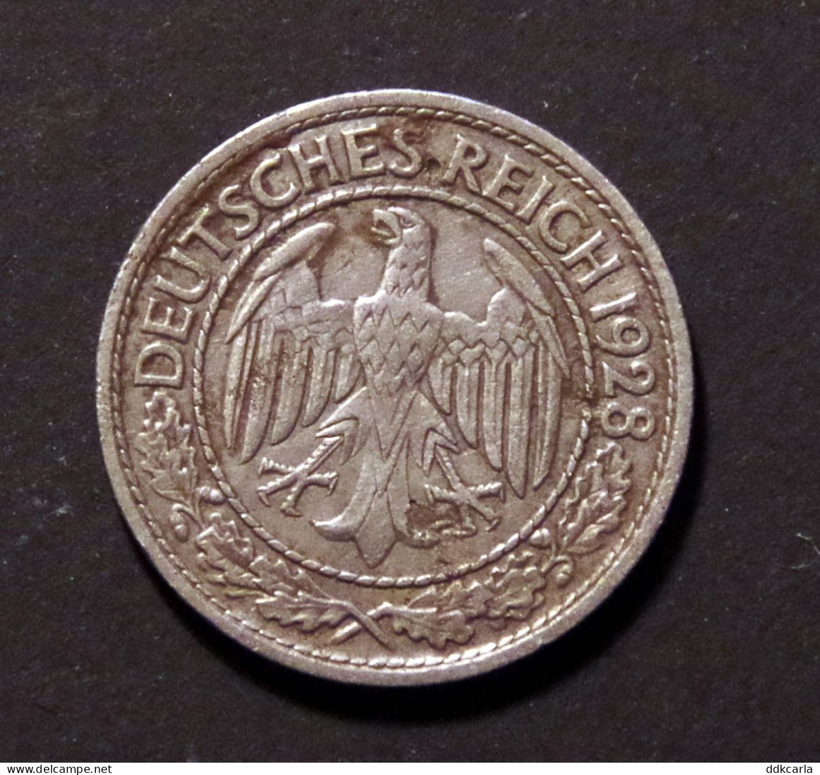 50 Reichspfennig 1928 A  Weimarrepubliek - 50 Rentenpfennig & 50 Reichspfennig