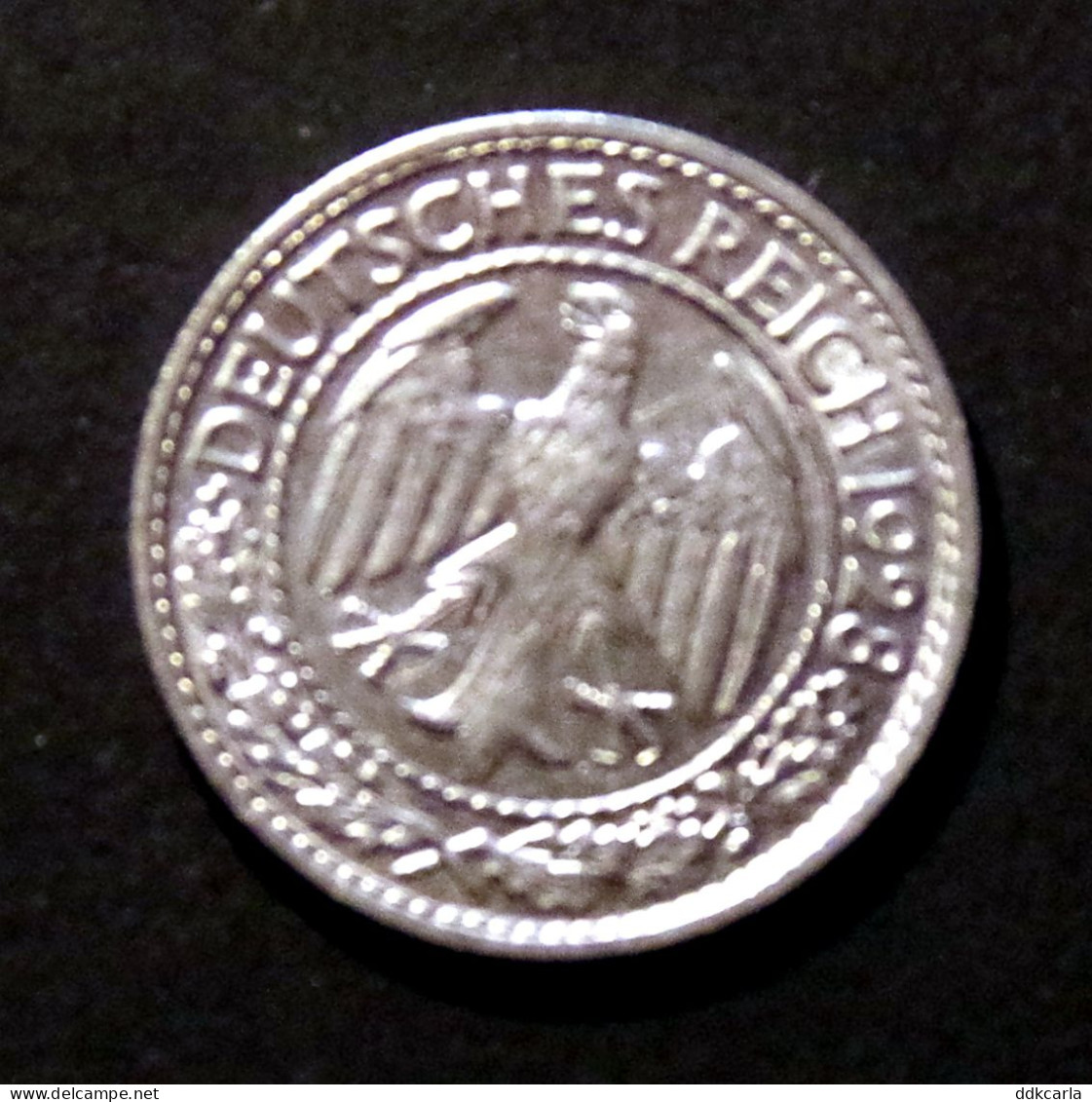 50 Reichspfennig 1928 A  Weimarrepubliek Vorz - 50 Renten- & 50 Reichspfennig