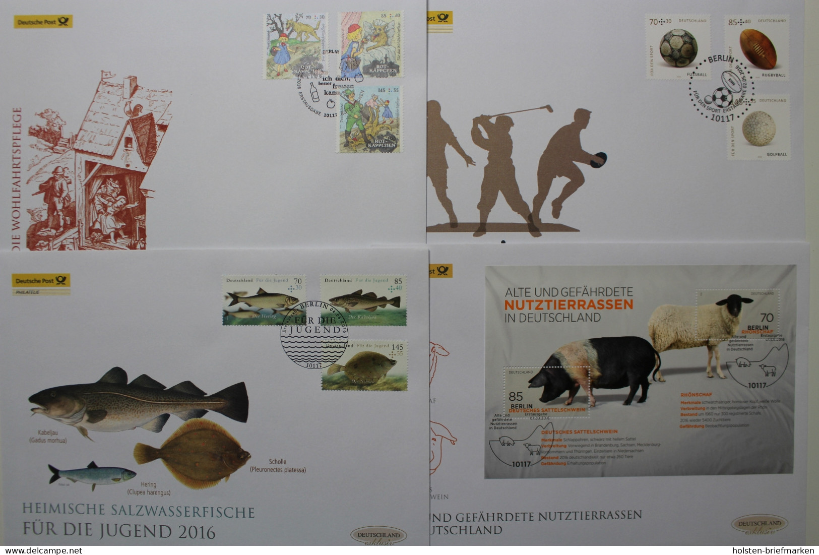 Deutschland (BRD), MiNr. 3199-3273, Jahrgang 2016, FDC - Other & Unclassified