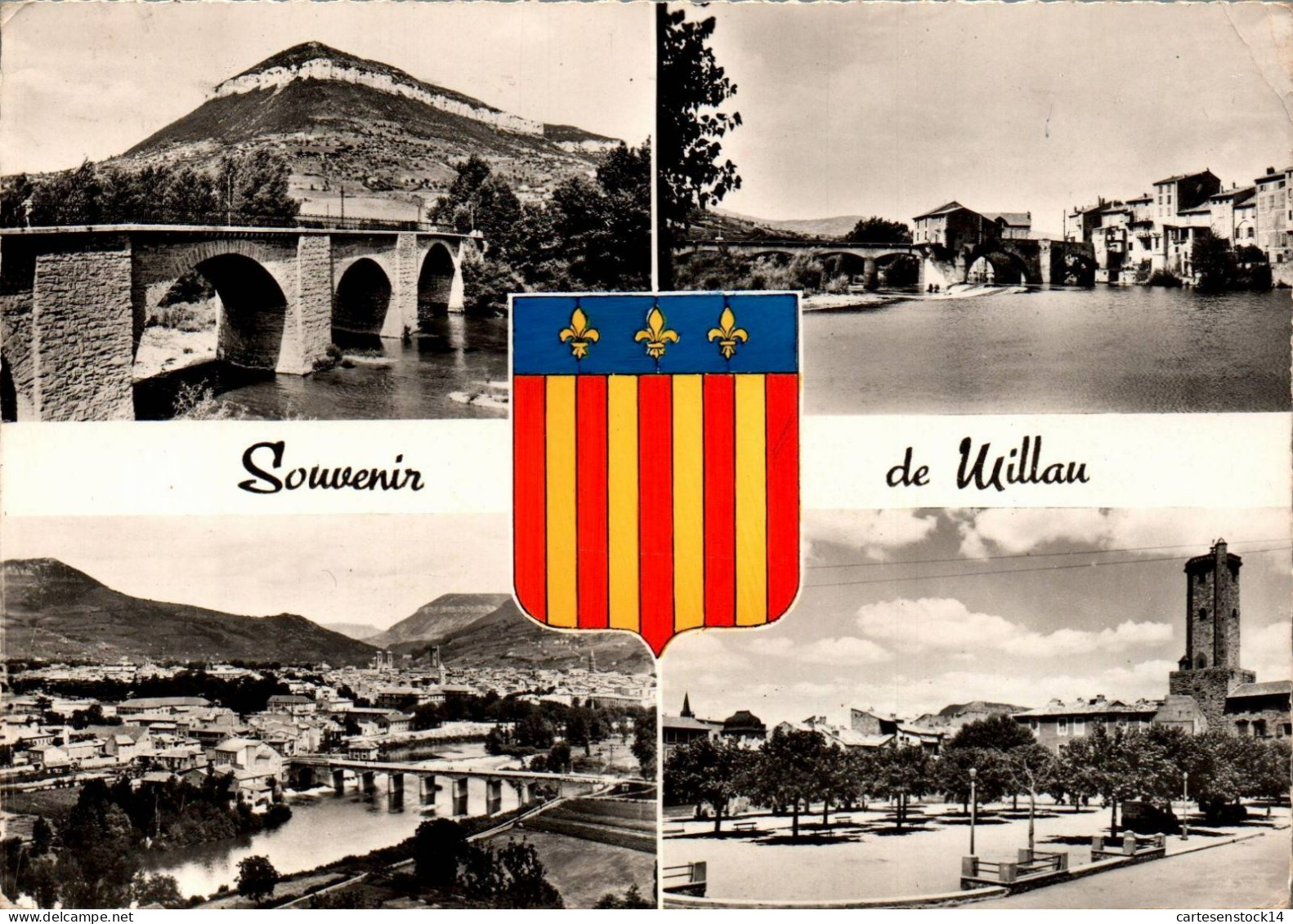 N°1996 W -cpsm Souvenir De Millau -multivues- - Saluti Da.../ Gruss Aus...