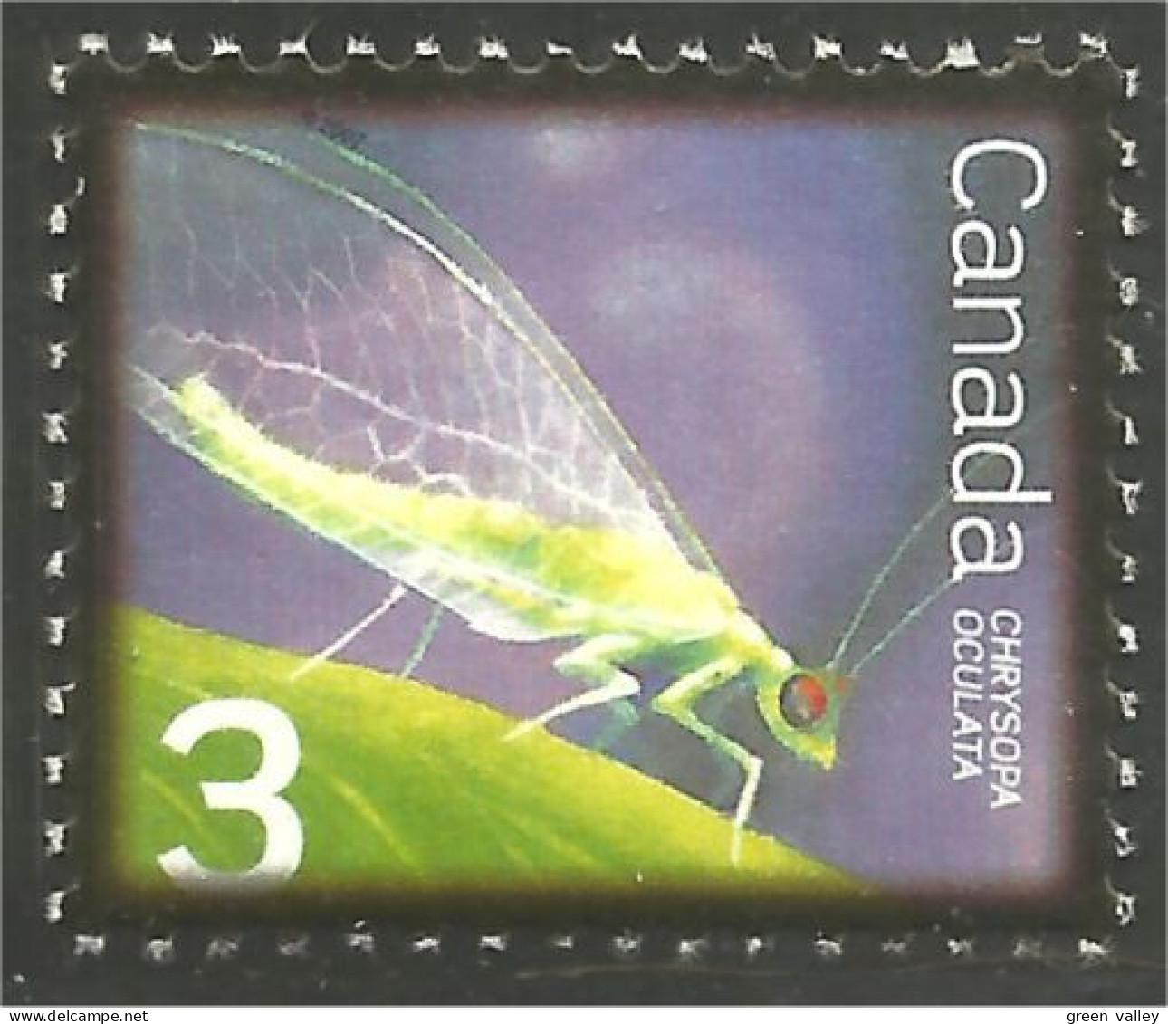 Canada Insecte Insect Insekt Lacewing Chrysope Merlettatura Florfliege MNH ** Neuf SC (C22-35a) - Neufs