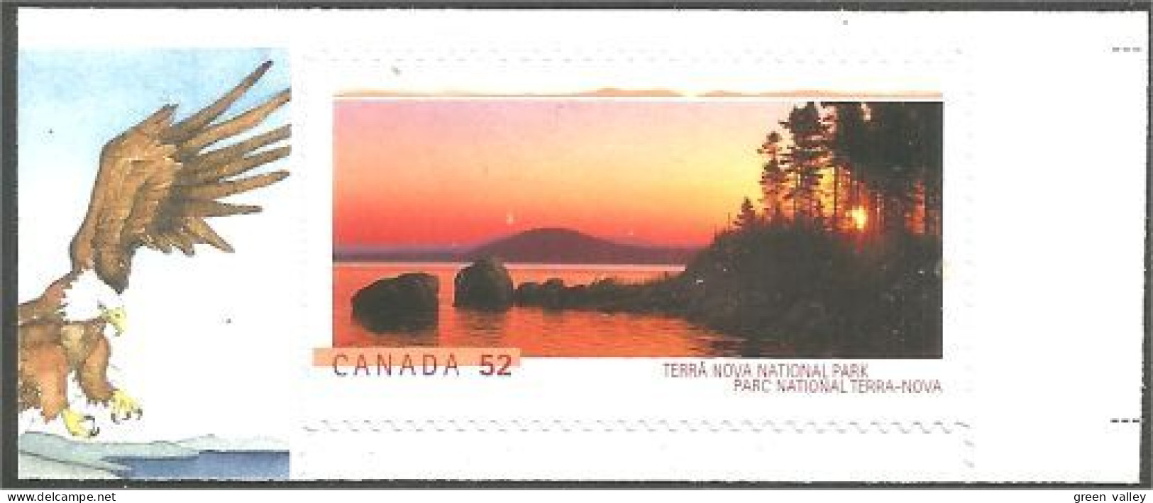 Canada Parc Terra Nova Alexandra Bay Aigle Eagle Ader MNH ** Neuf SC (C22-23aigle) - Neufs