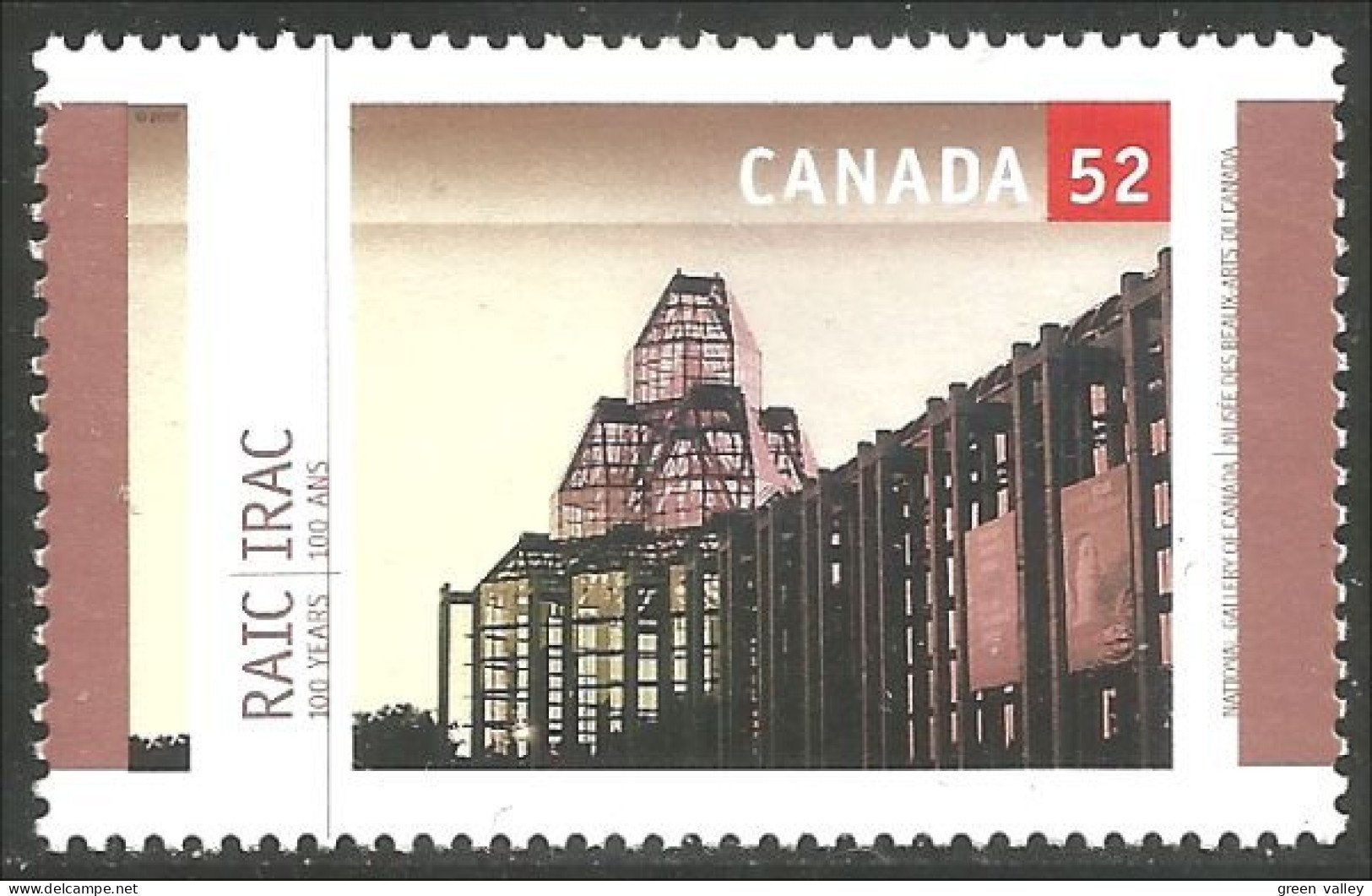 Canada Ottawa National Gallery 100 Ans MNH ** Neuf SC (C22-18) - Neufs
