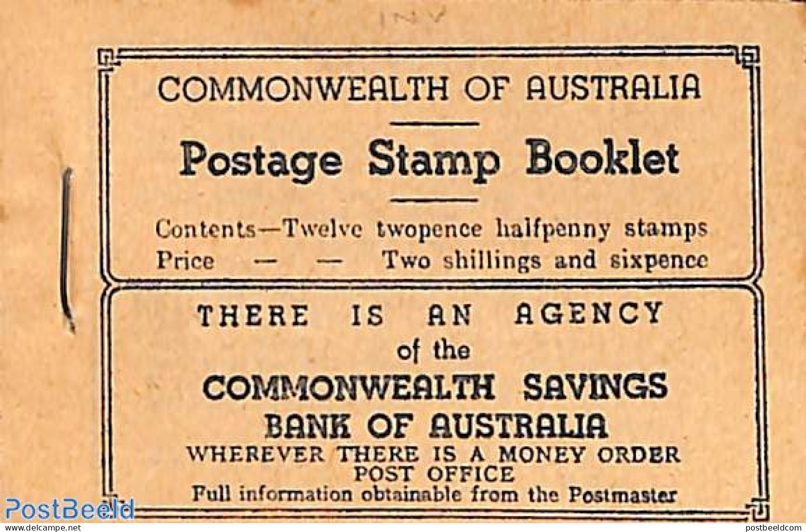 Australia 1942 Definitives Booklet George VI 12x2.5d, Mint NH, Stamp Booklets - Nuovi