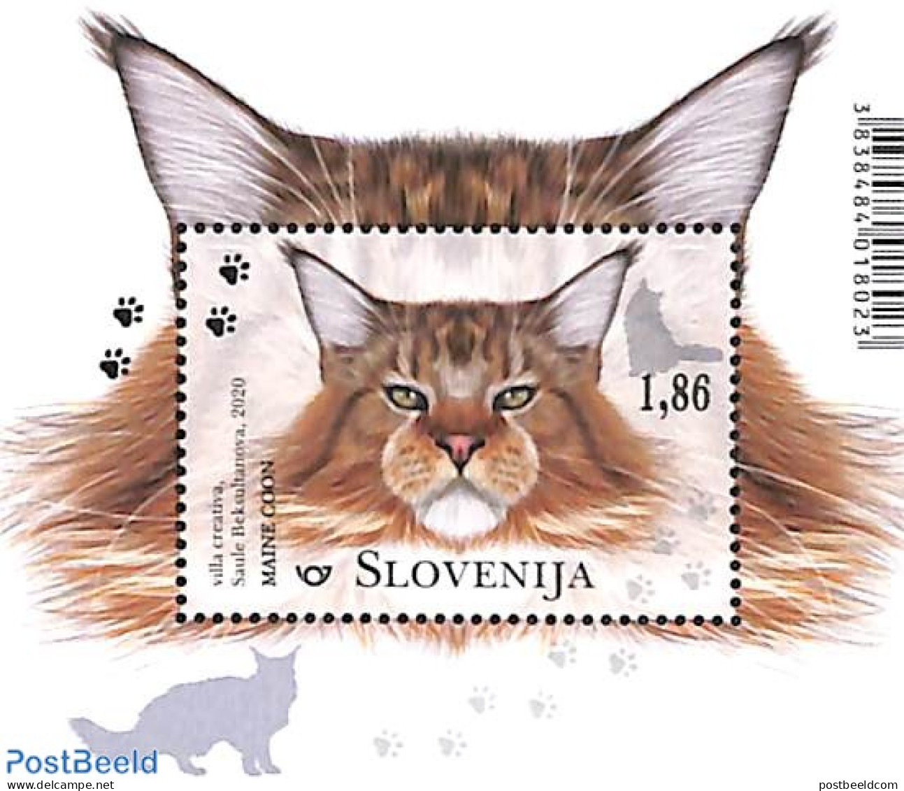Slovenia 2020 Cats S/s, Mint NH, Nature - Cats - Slowenien