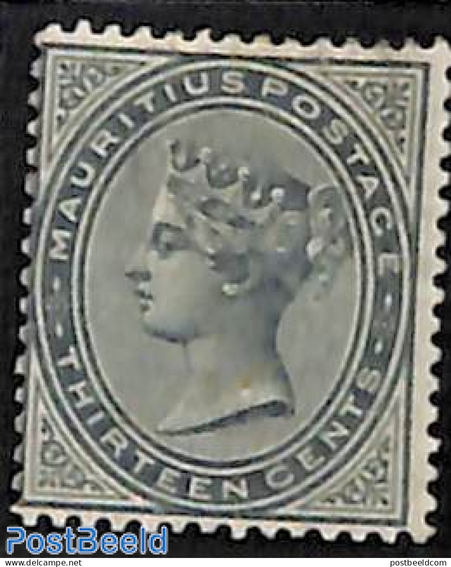 Mauritius 1879 13c, Stamp Out Of Set, Unused (hinged) - Maurice (1968-...)