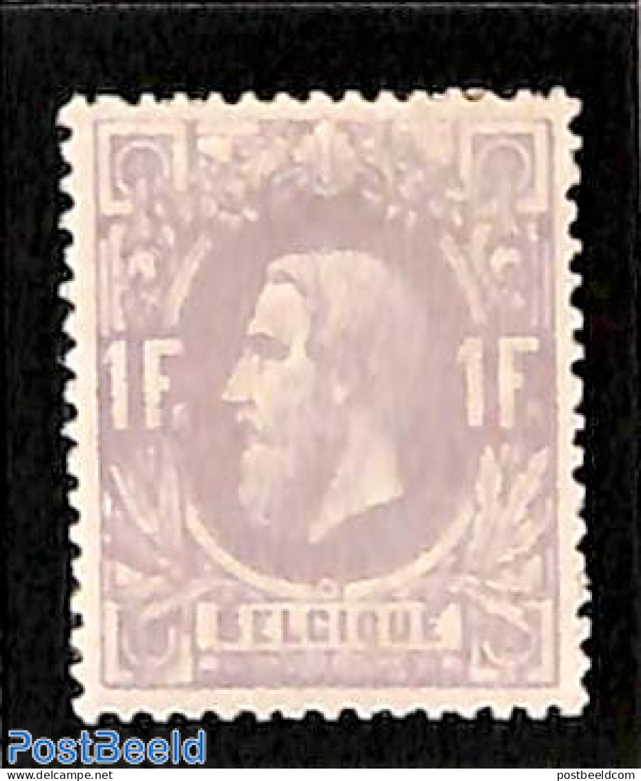Belgium 1869 1Fr, King Leopold II, Unused (hinged) - Unused Stamps
