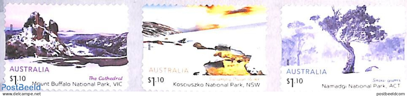 Australia 2020 Australian Alps 3v S-a, Mint NH, Sport - Mountains & Mountain Climbing - Unused Stamps
