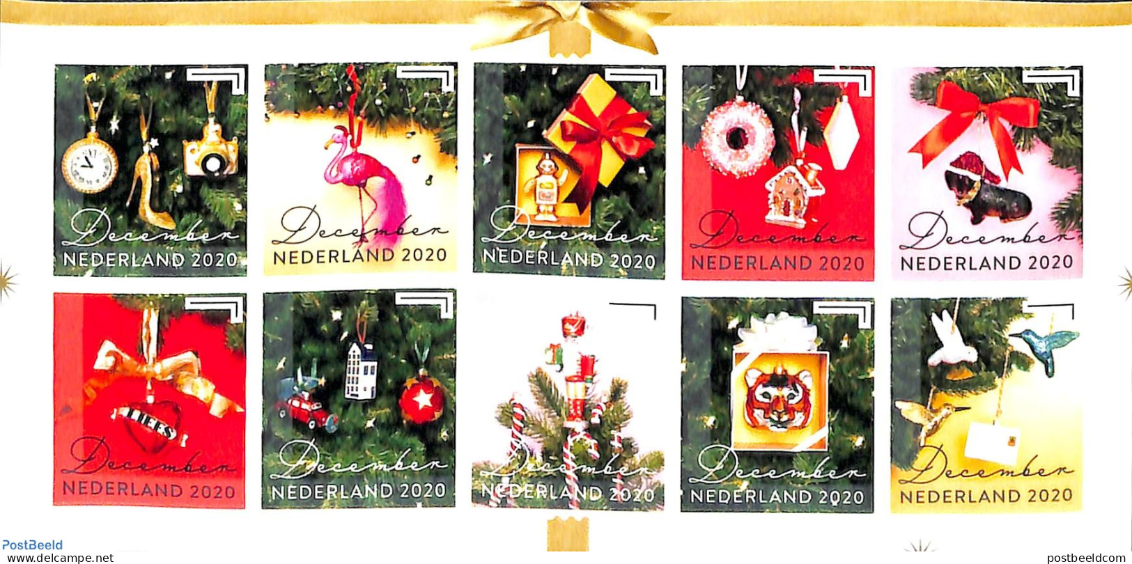 Netherlands 2020 Christmas 10v S-a, Mint NH, Religion - Christmas - Ungebraucht