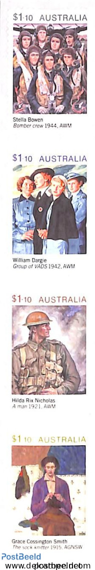 Australia 2020 ANZAC Day 4v Coil S-a, Mint NH, History - World War II - Nuovi