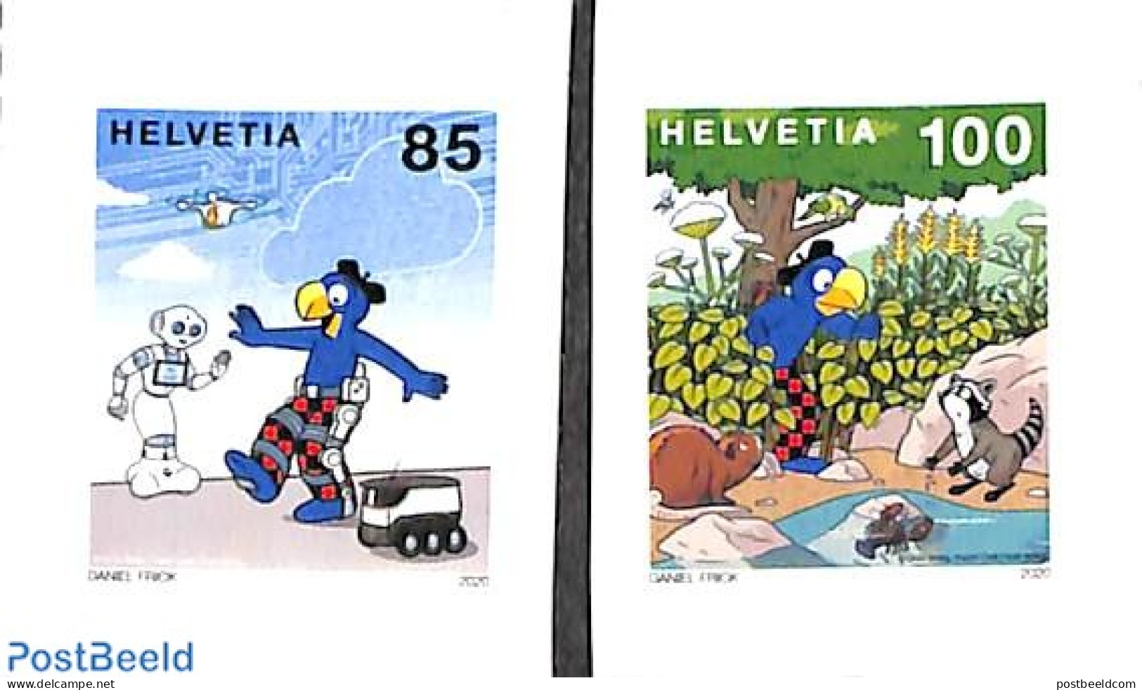Switzerland 2020 Globi 2v S-a, Mint NH, Art - Comics (except Disney) - Unused Stamps