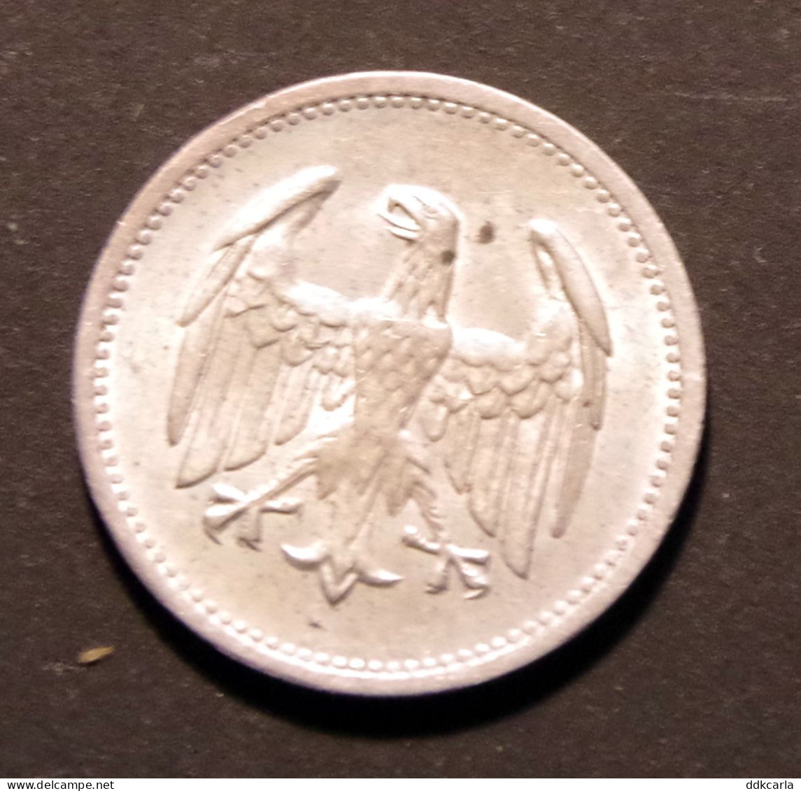 1 Mark 1924 A  Weimarrepubliek (silber) - 1 Mark & 1 Reichsmark