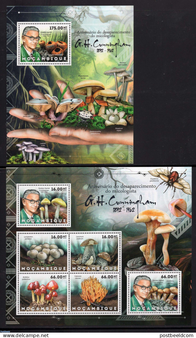 Mozambique 2012 Gordon Cunningham, Mushrooms 2 S/s, Mint NH, Nature - Mushrooms - Paddestoelen