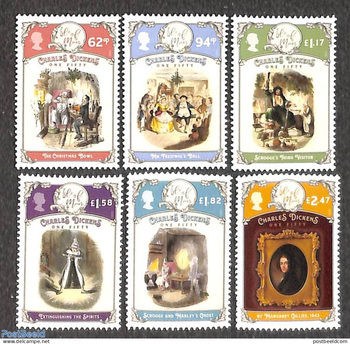 Isle Of Man 2020 Charles Dickens 6v, Mint NH, Art - Authors - Schriftsteller