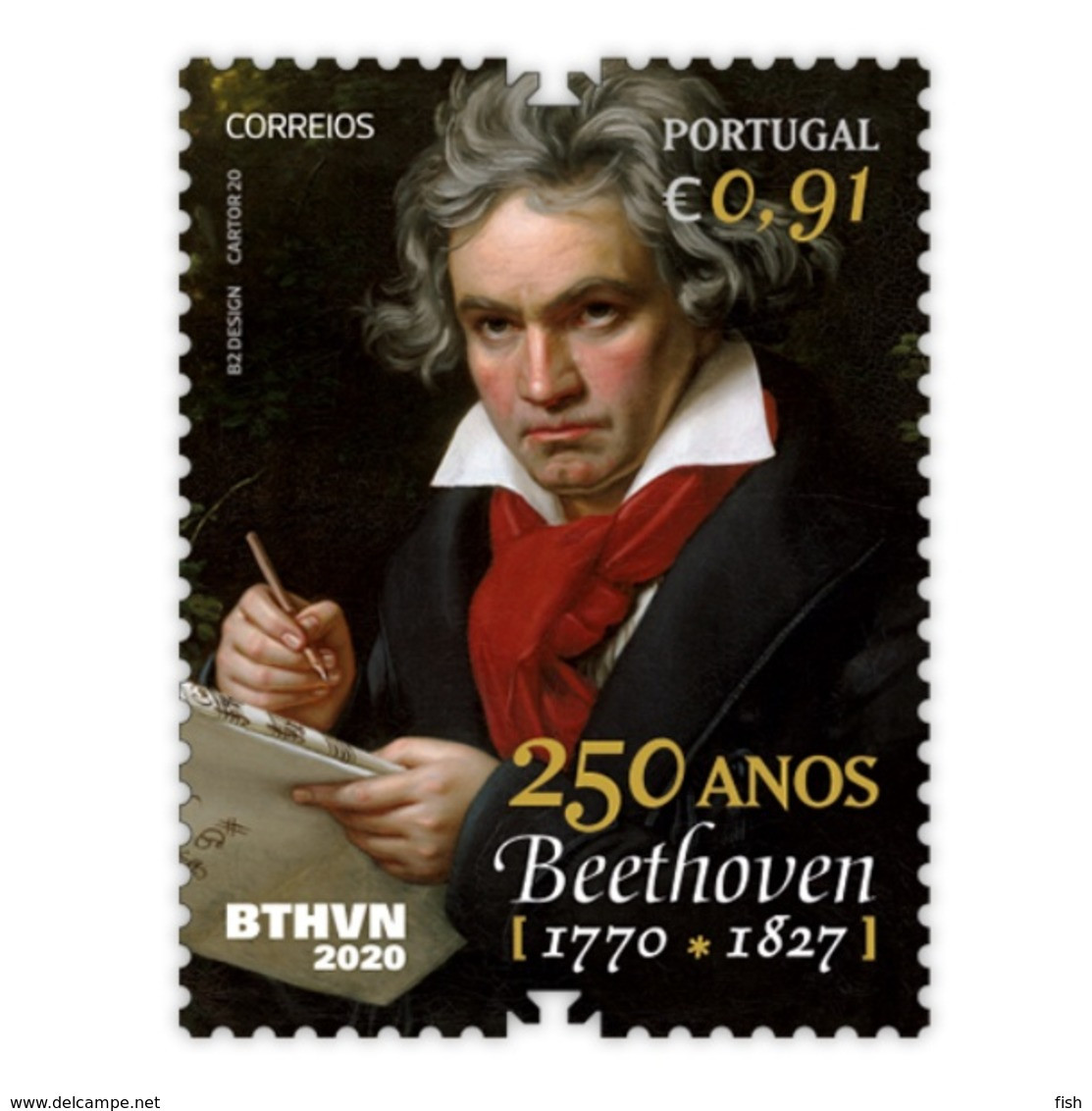 Portugal ** & 250 Years Of Beethoven Birth 2020 (8424) - Otros & Sin Clasificación