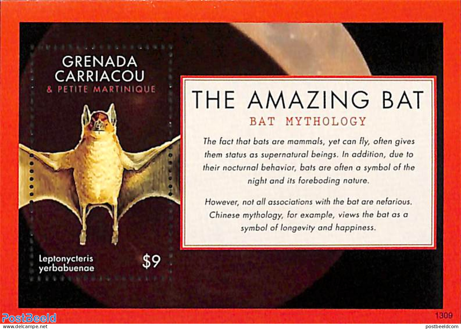 Grenada Grenadines 2013 The Amazing Bat S/s, Mint NH, Nature - Bats - Grenade (1974-...)