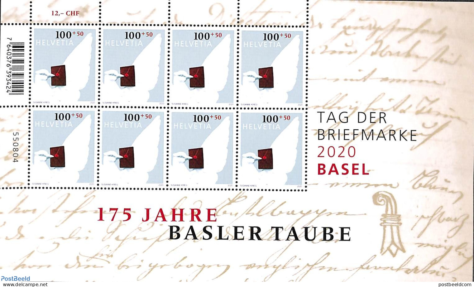 Switzerland 2020 Stamp Day M/s With 8 Stamps, Mint NH, Stamp Day - Ungebraucht