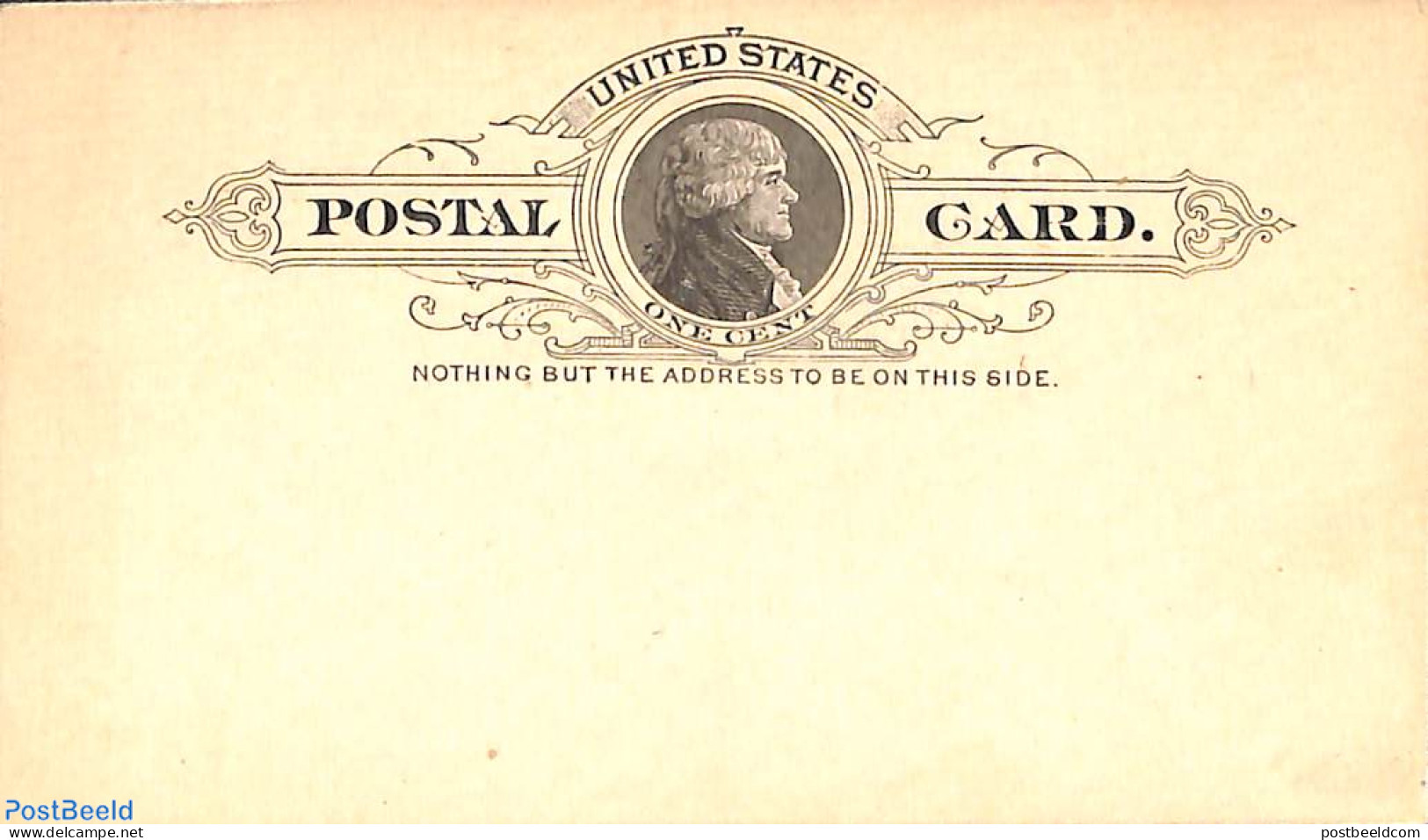 United States Of America 1886 Postcard 1c, Unused Postal Stationary - Brieven En Documenten