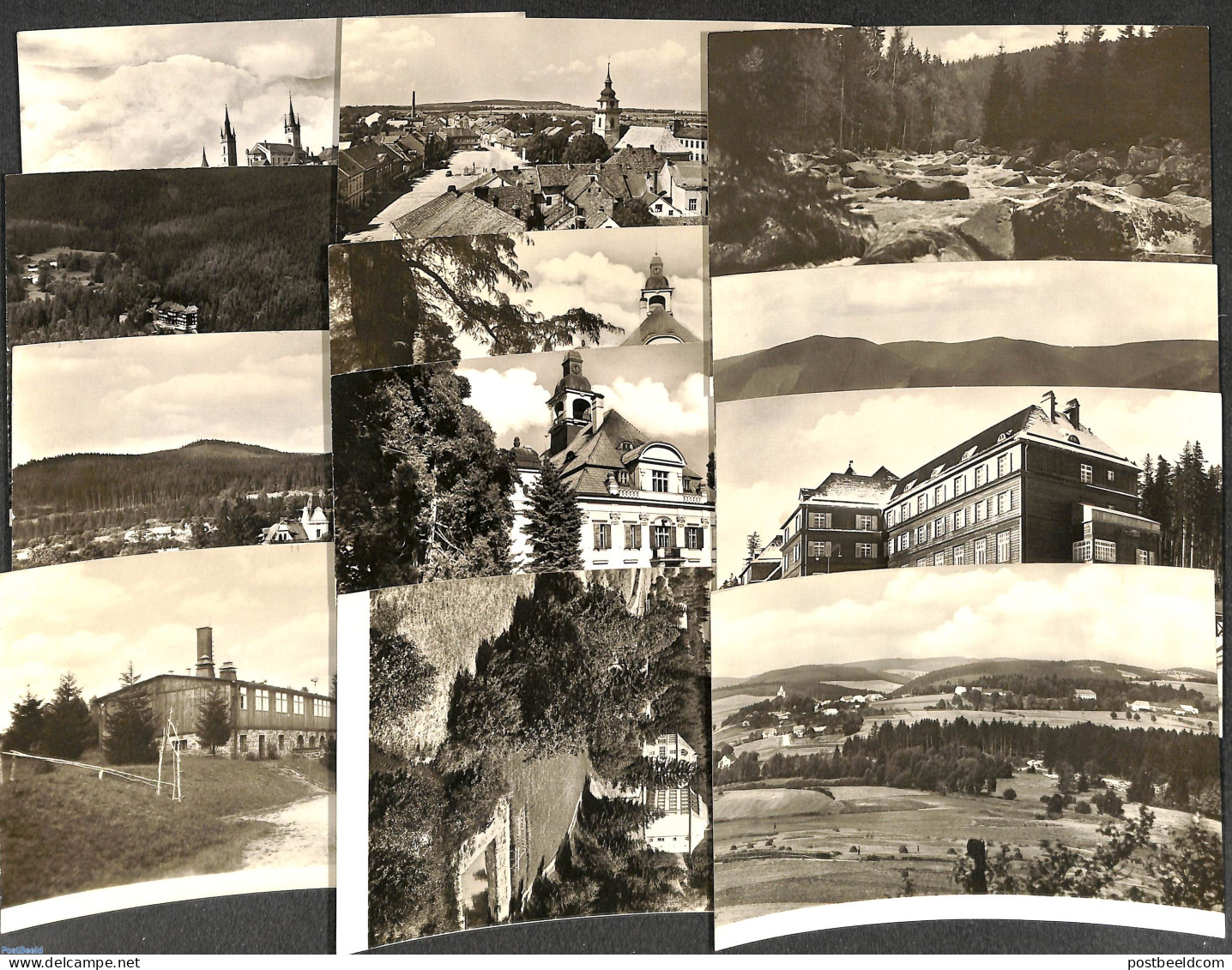 Czechoslovkia 1950 Lot With 12 Illustrated Postcards, Unused Postal Stationary - Brieven En Documenten