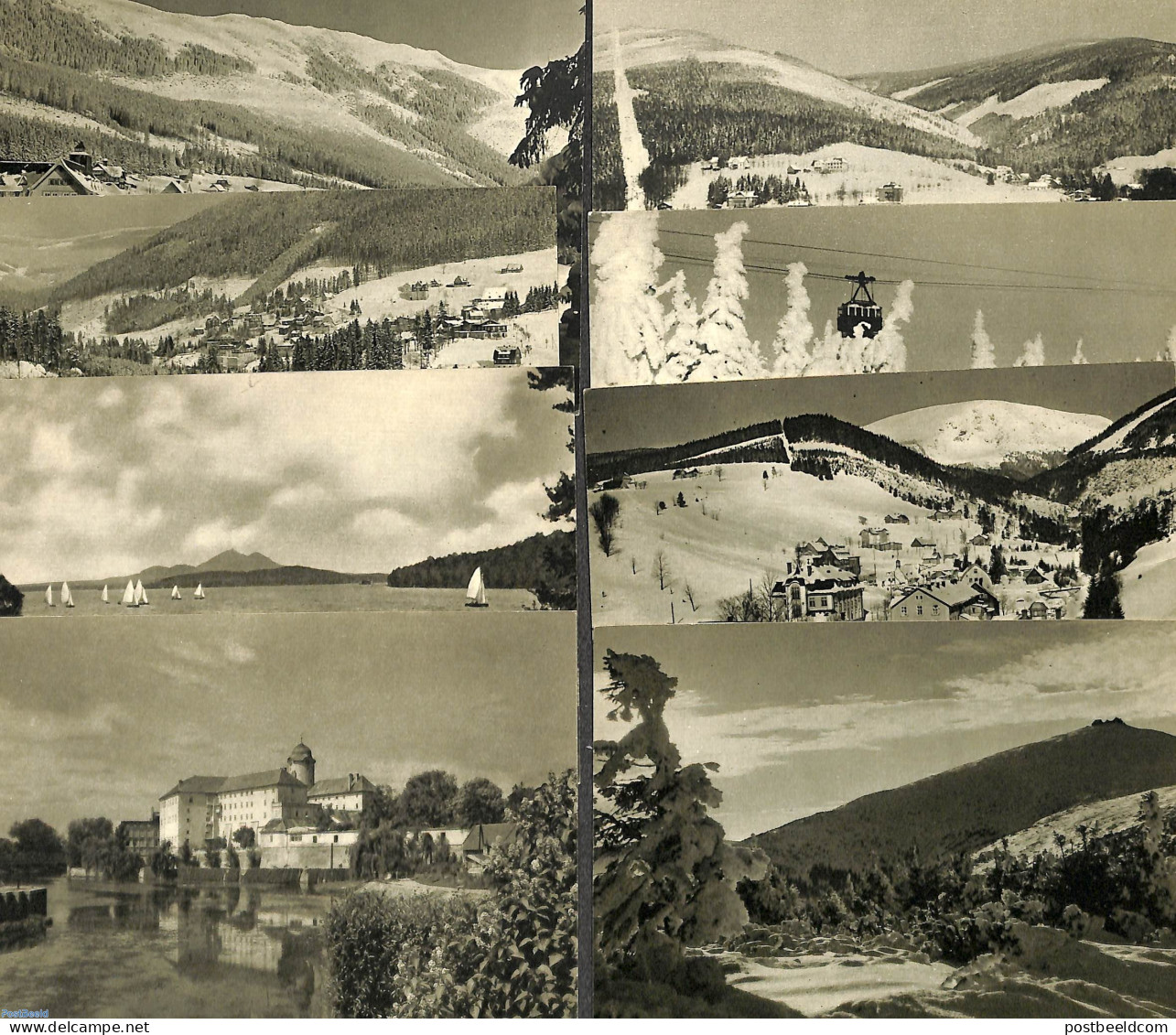 Czechoslovkia 1950 Lot With 8 Illustrated Postcards, Unused Postal Stationary - Briefe U. Dokumente