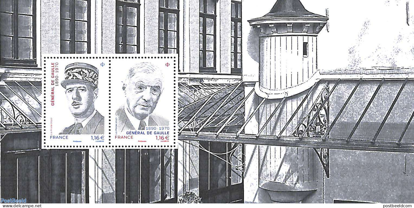 France 2020 Charles De Gaulle Special S/s, Mint NH, History - French Presidents - Politicians - Ongebruikt