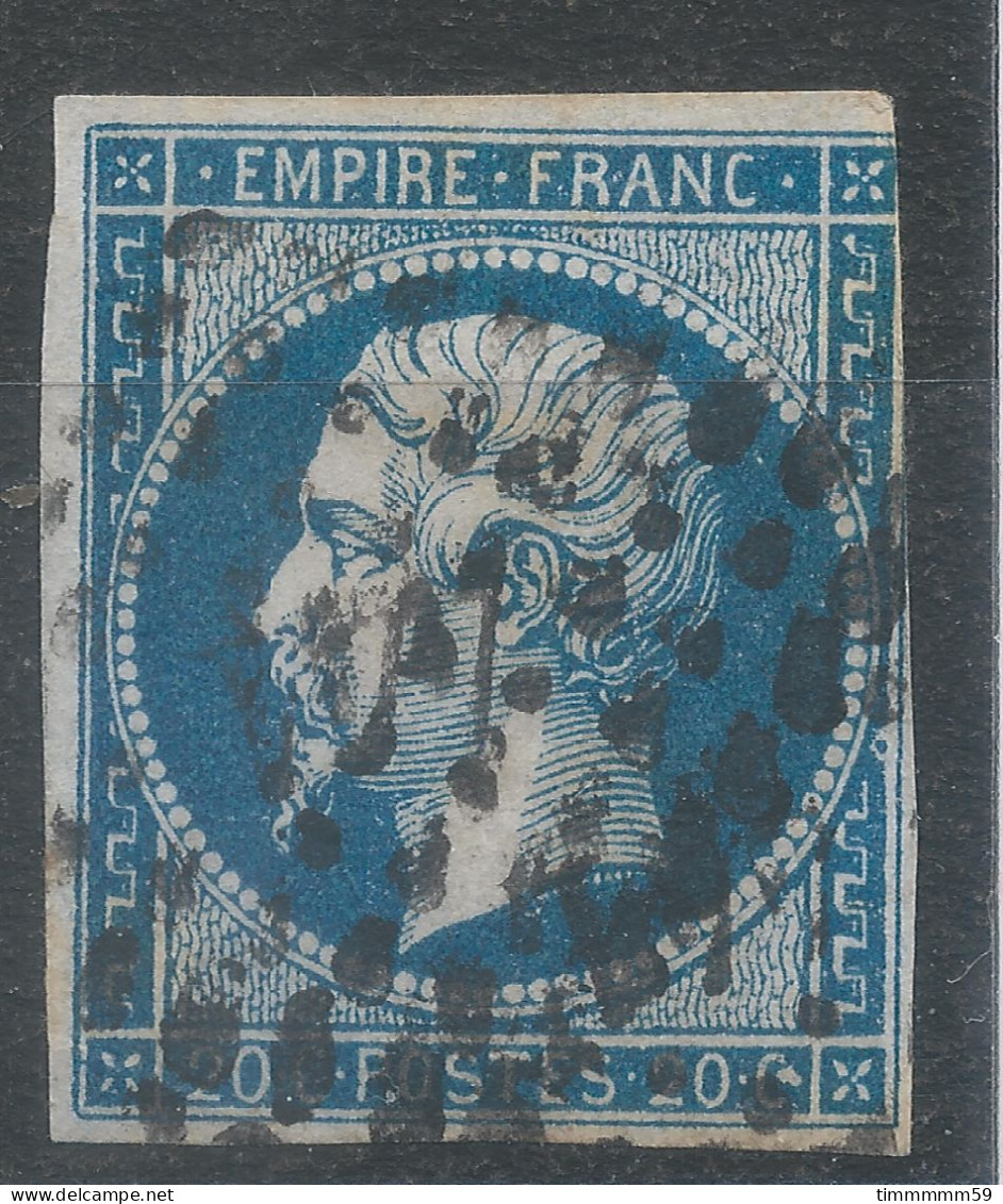 Lot N°83234   Variété/n°14A, Oblitéré PC 441 BORDEAUX(32), Indice 1, Grand Quatre - 1853-1860 Napoléon III.