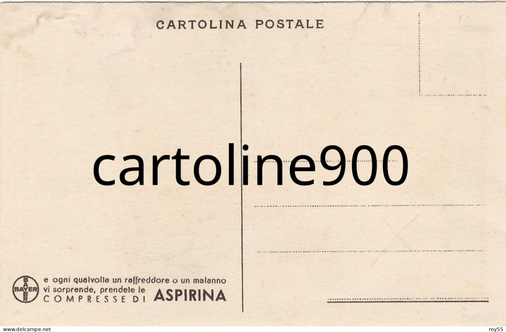 Pubblicita Compresse Di Aspirina Bayer Veduta Chiesa Di Collemaggio Aquila Abruzzo (f.piccolo/v.retro) - Publicité