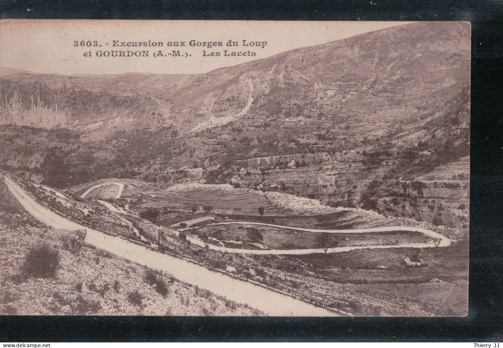 Cpa 06 Excursion Aux Gorges Du Loup Et Gourdon, Les Lacets - Gourdon