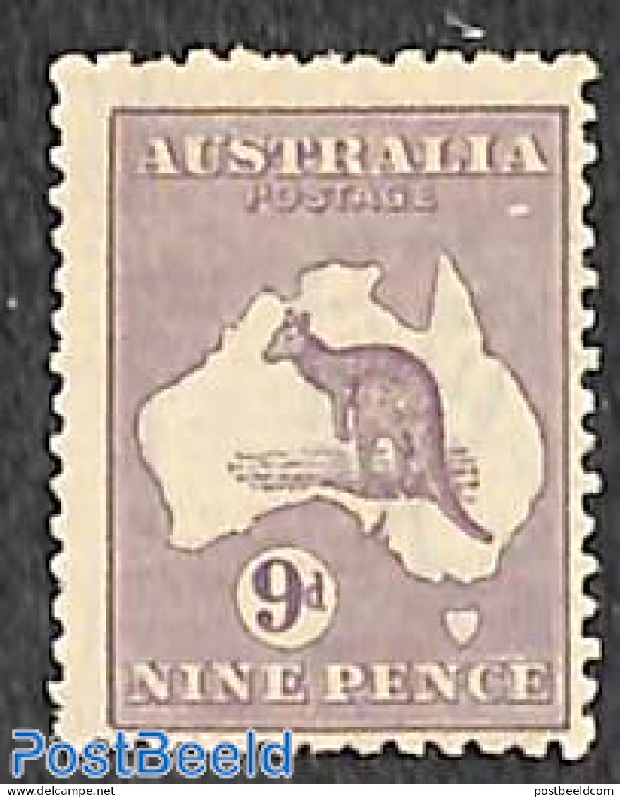 Australia 1915 9p, WM A-narrow Crown, Stamp Out Of Set, Unused (hinged), Nature - Various - Animals (others & Mixed) -.. - Nuovi