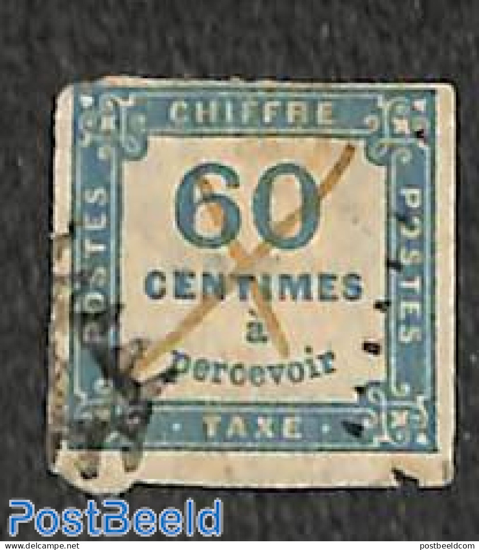 France 1878 Postage Due 60c, Used, Used Stamps - Otros & Sin Clasificación