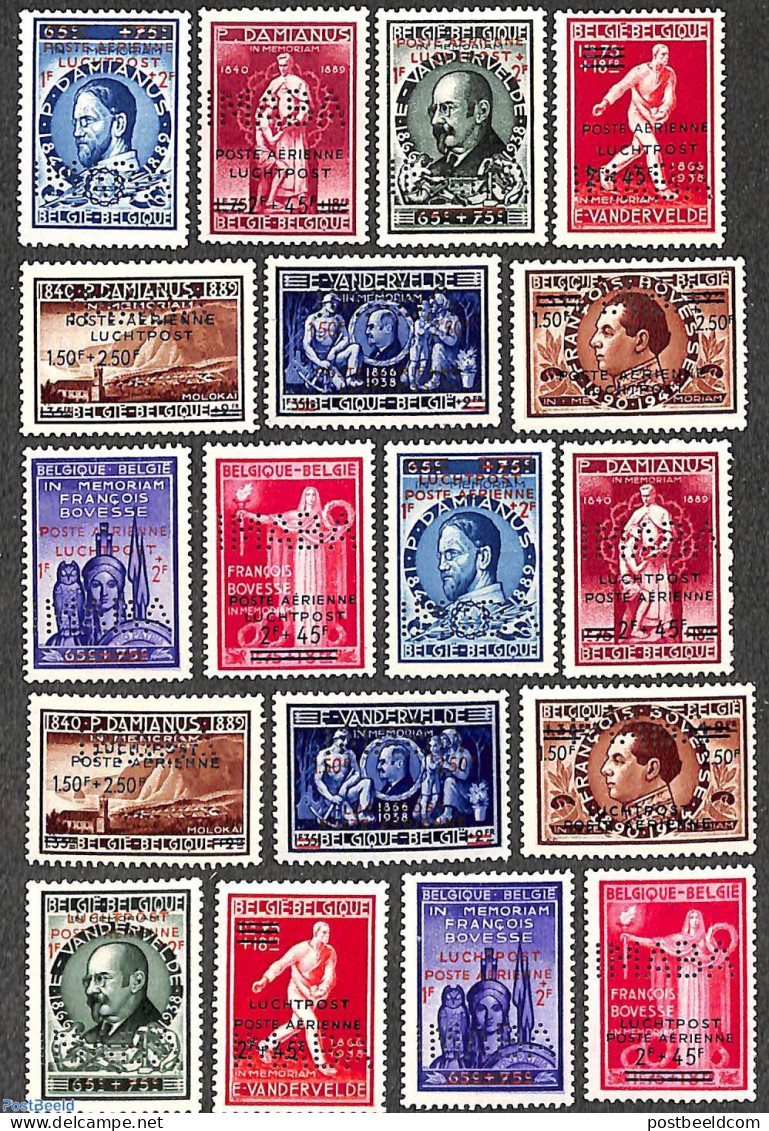 Belgium 1948 IMABA Exposition, Private Overprints 18v, Mint NH, Philately - Ongebruikt