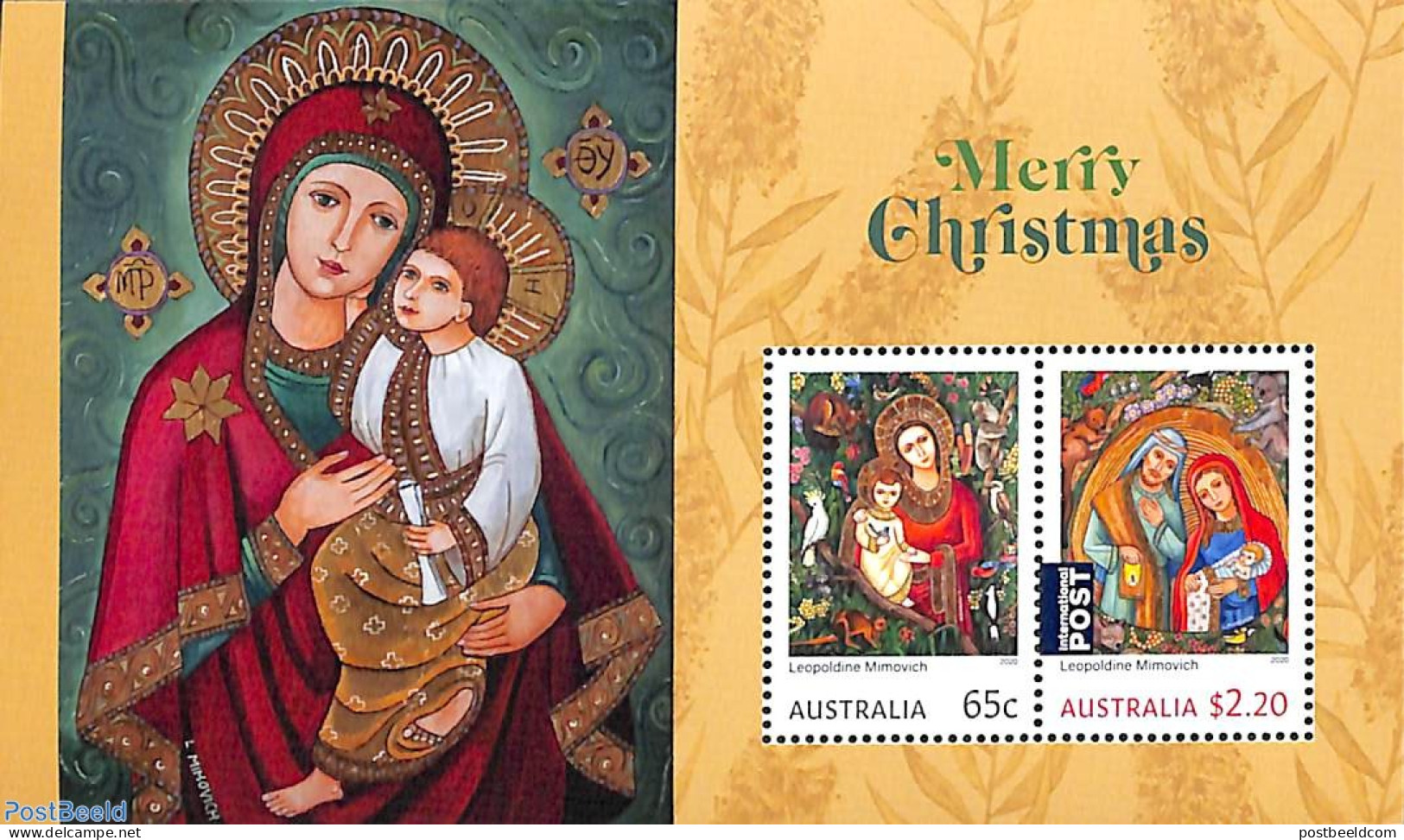 Australia 2020 Christmas S/s, Mint NH, Religion - Christmas - Nuevos