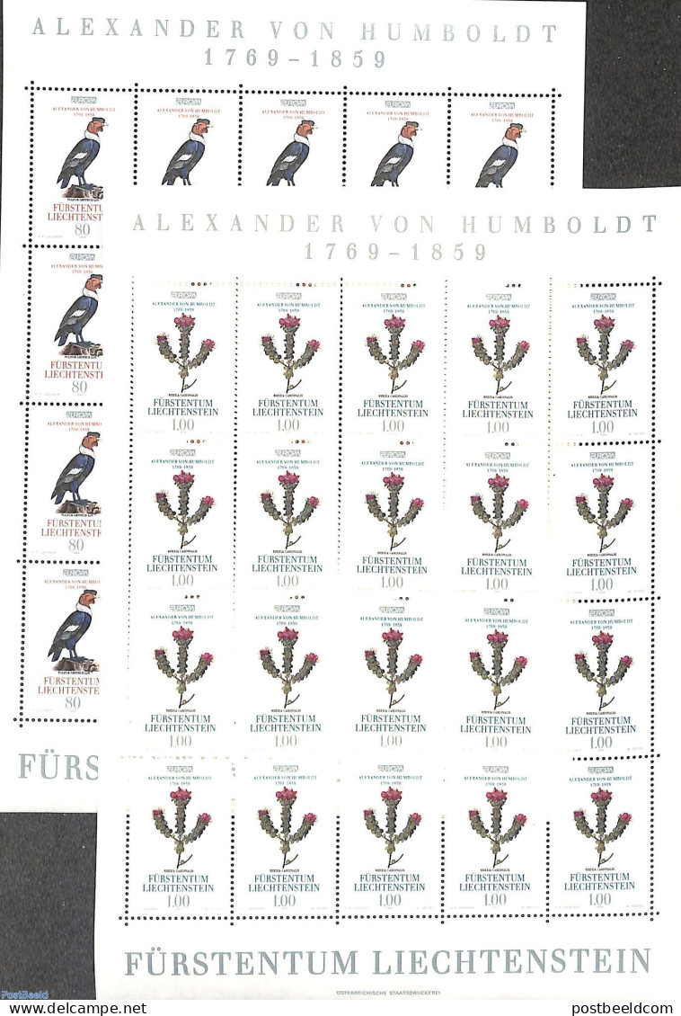 Liechtenstein 1994 Europa 2 M/s, Mint NH, Nature - Birds - Flowers & Plants - Ungebraucht