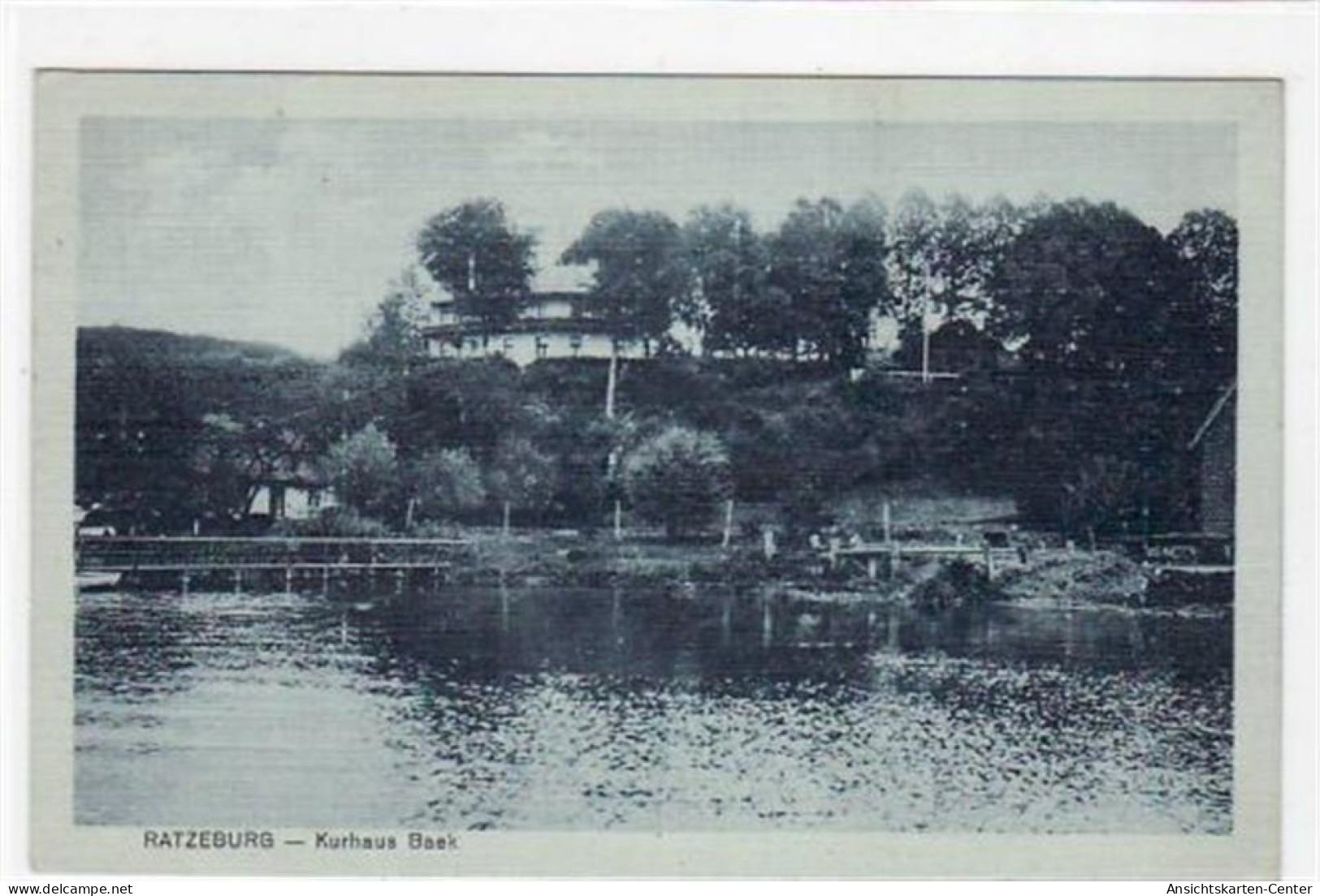 39072207 - Ratzeburg Mit Kurhaus Baek Gelaufen, 1917. Gute Erhaltung. - Ratzeburg