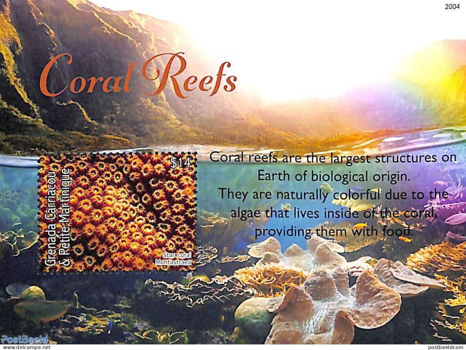 Grenada Grenadines 2020 Coral Reefs S/s, Mint NH, Nature - Grenade (1974-...)