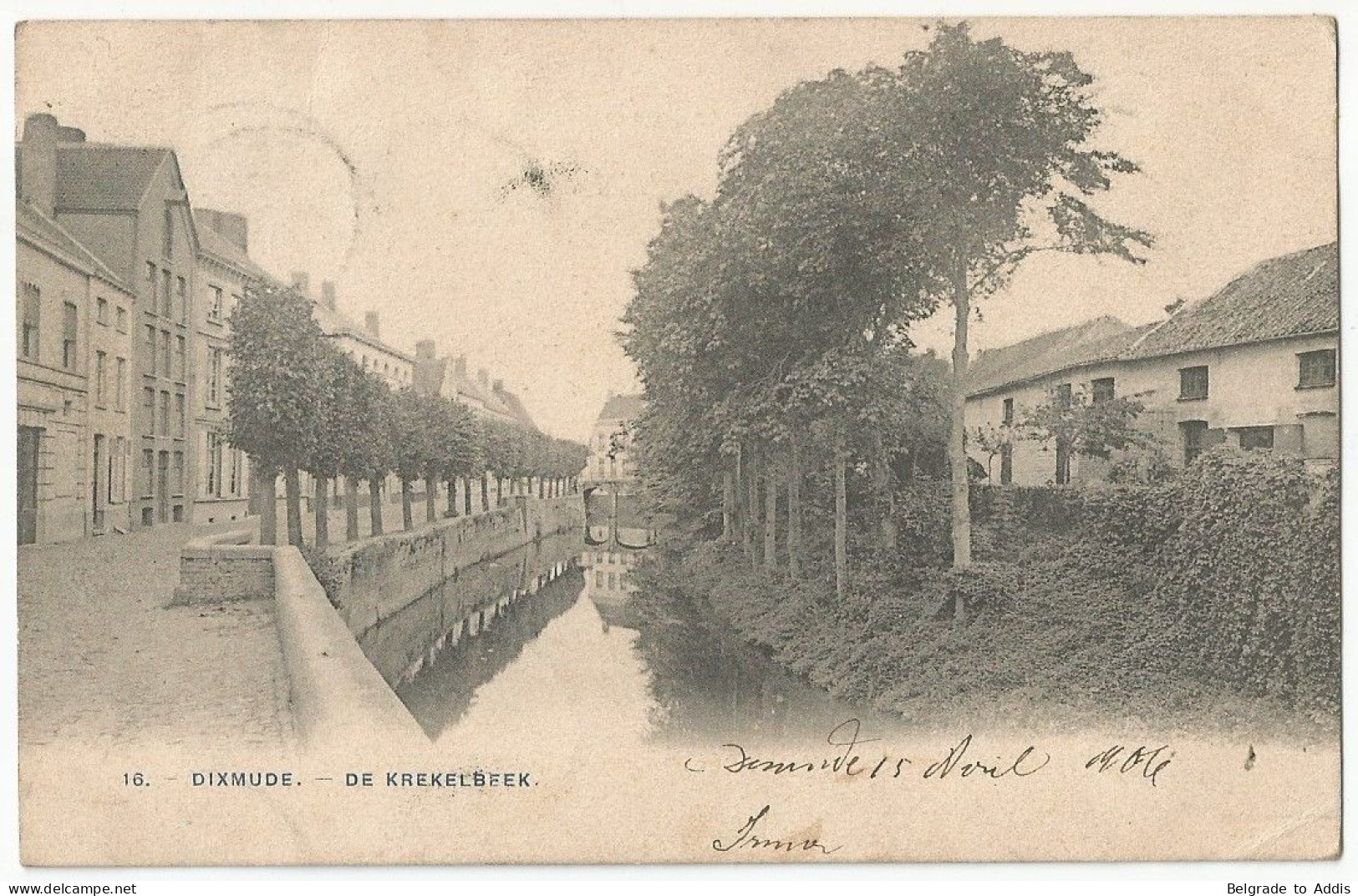 Diksmuide Dixmude Oude Postkaart Carte Postale CPA 1906 De Krekelbeek Phot. H. Bertels - Diksmuide