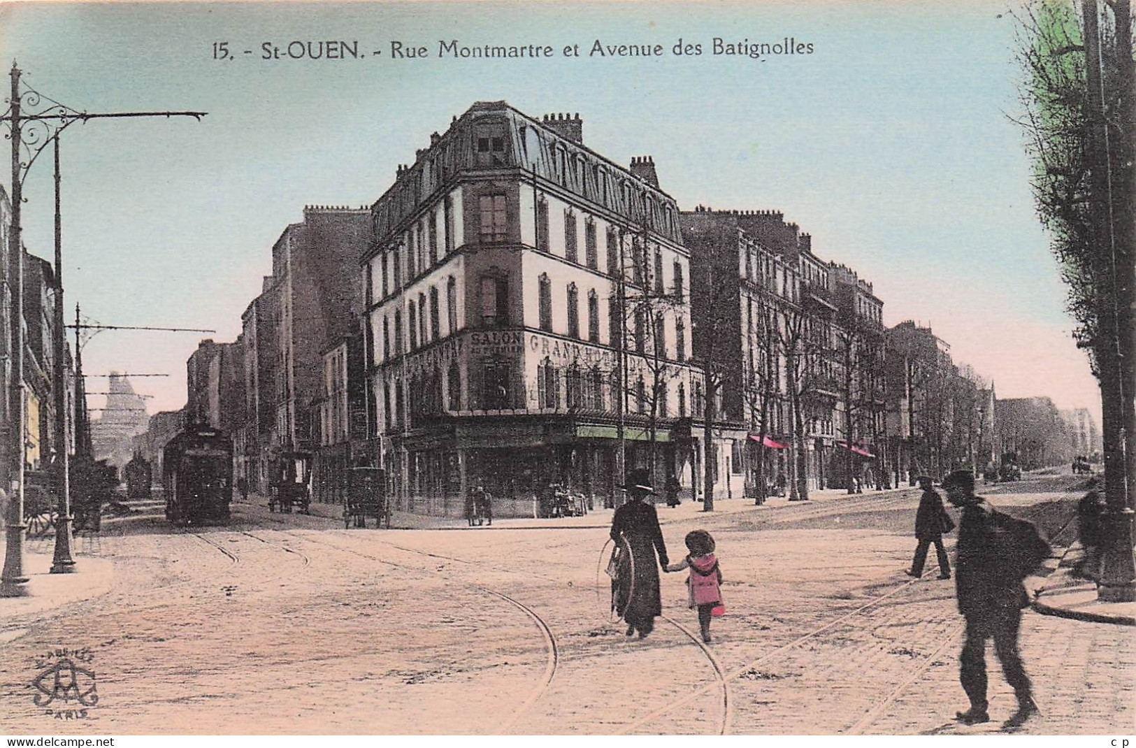 Saint Ouen - Rue Montmartre Et Avenue Des Batignolles  -   CPA °J - Saint Ouen