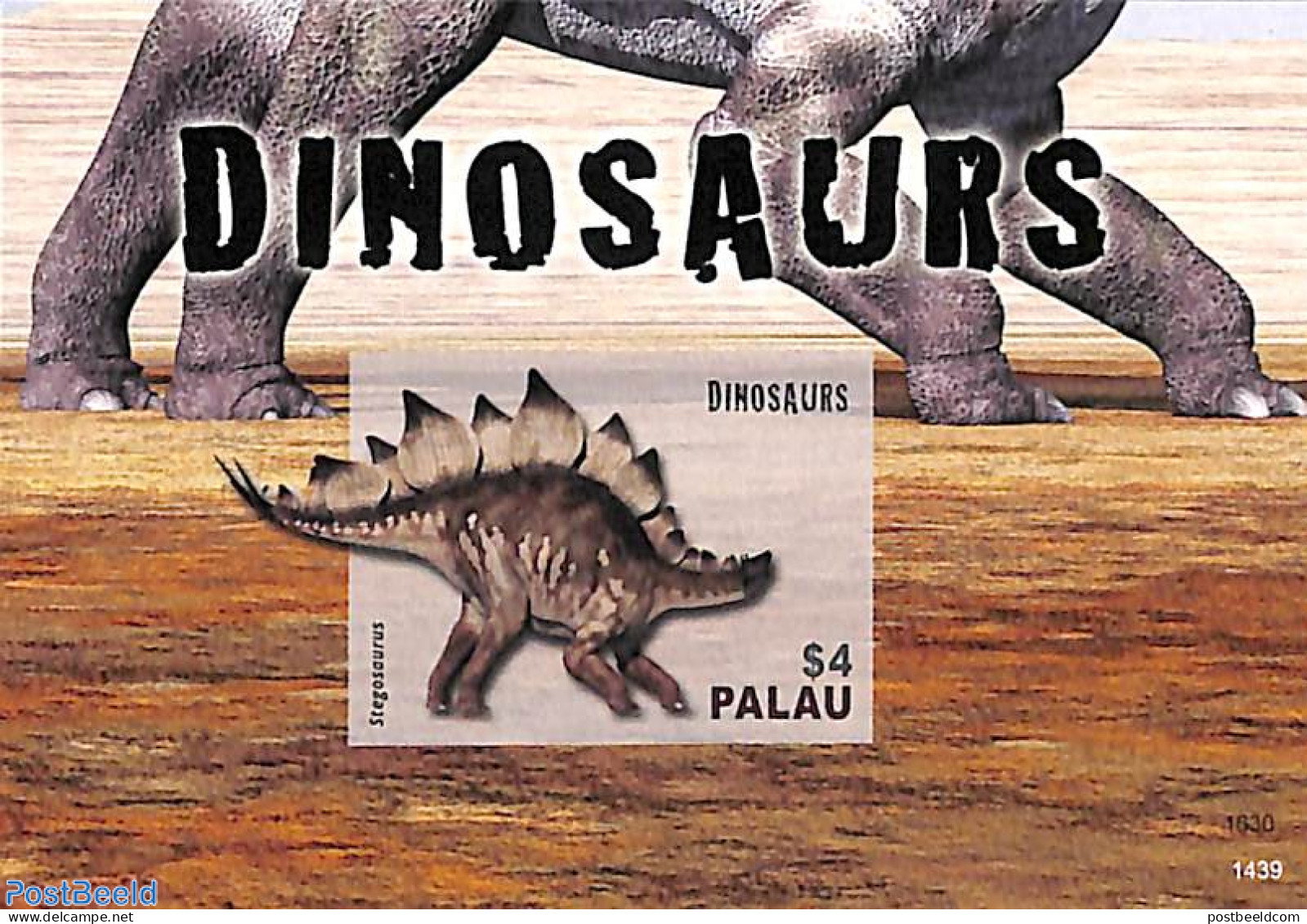 Palau 2014 Dinosaurs S/s, Imperforated, Mint NH, Nature - Prehistoric Animals - Preistorici