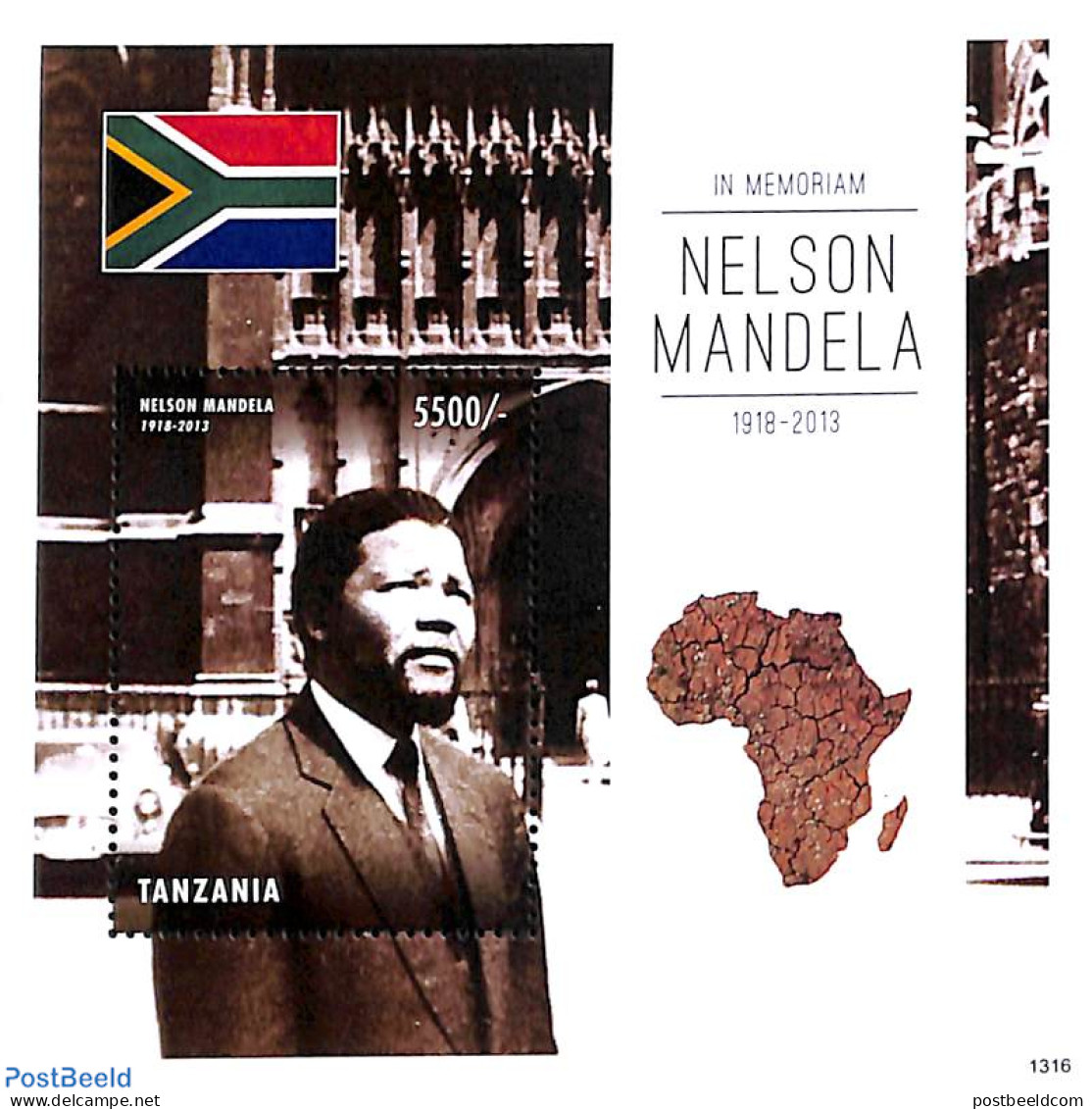 Tanzania 2013 Nelson Mandela S/s, Mint NH, History - Various - Nobel Prize Winners - Politicians - Maps - Nelson Mandela - Nobelprijs