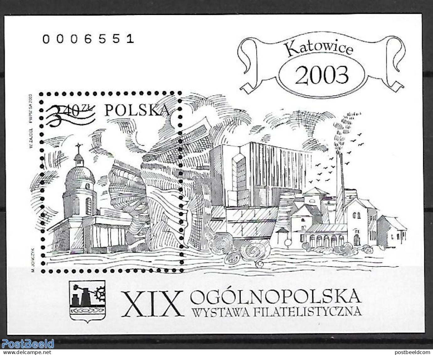Poland 2003 Blackprint, Mint NH, Stamp Day - Ongebruikt