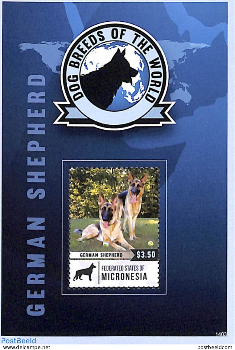 Micronesia 2014 Dogs S/s, Mint NH, Nature - Dogs - Micronesië