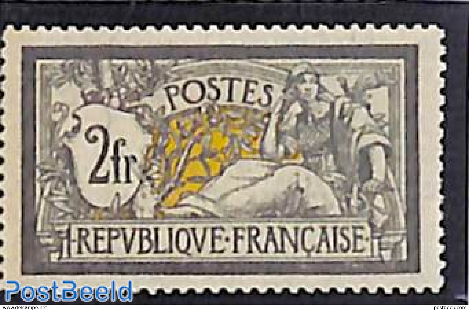 France 1900 2Fr, Unused, Almost MNH, Unused (hinged) - Ungebraucht