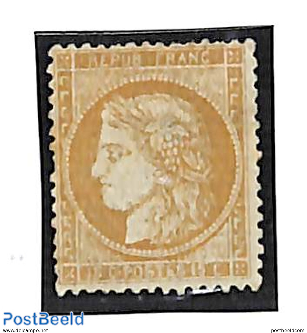 France 1871 15c, Unused, Short Perfs, Unused (hinged) - Unused Stamps