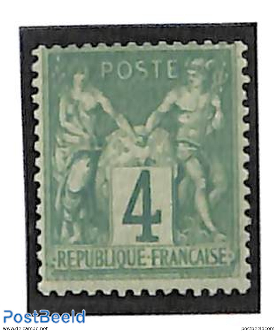 France 1876 4c, Unused , Unused (hinged) - Unused Stamps