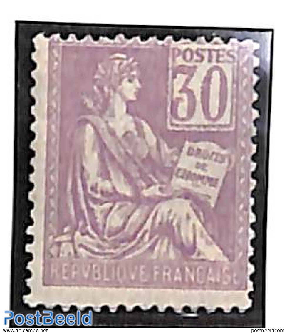 France 1900 30c, Stamp Out Of Set, Unused (hinged) - Ongebruikt