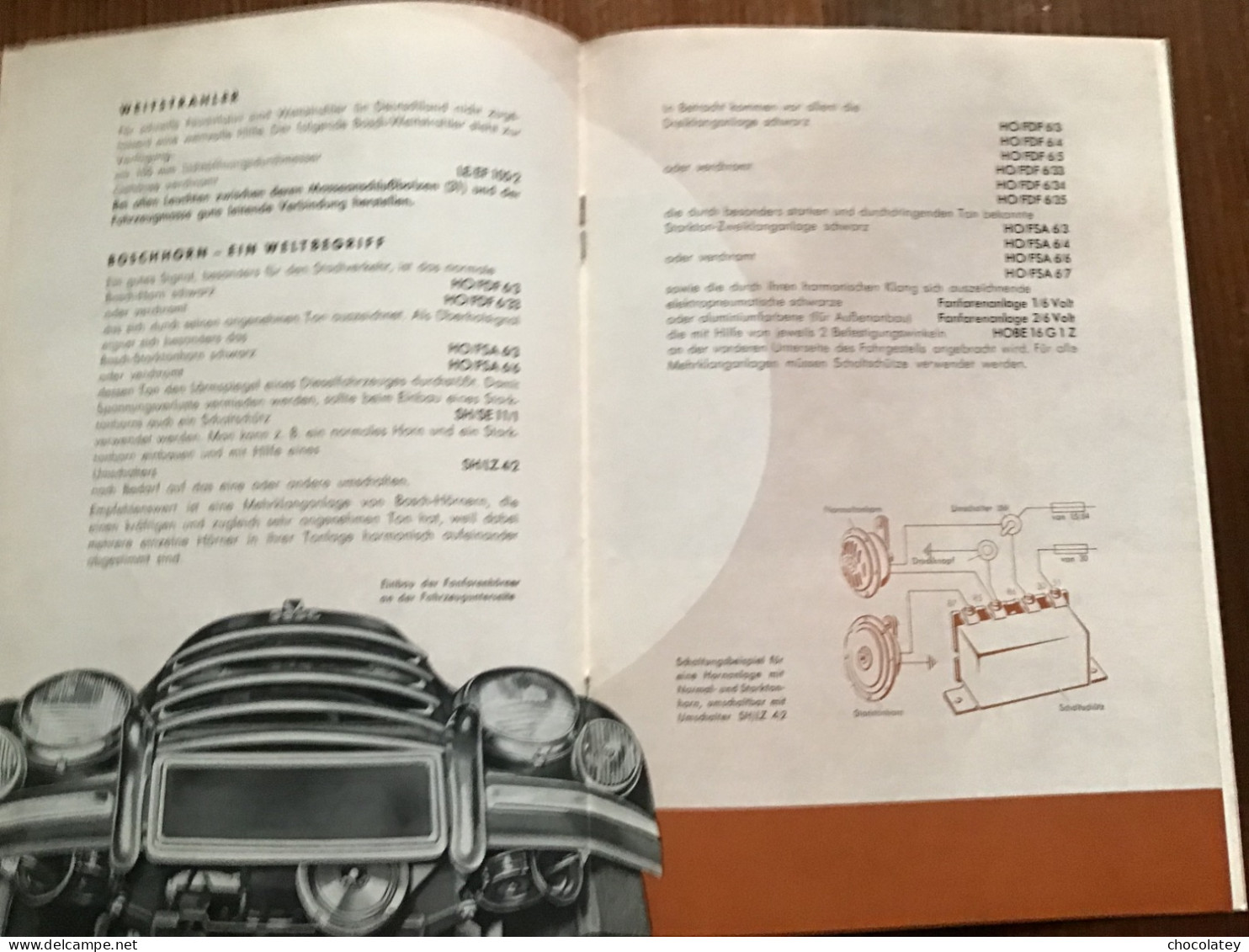 Bosch Im Dkw Automobile 1954 - Technique