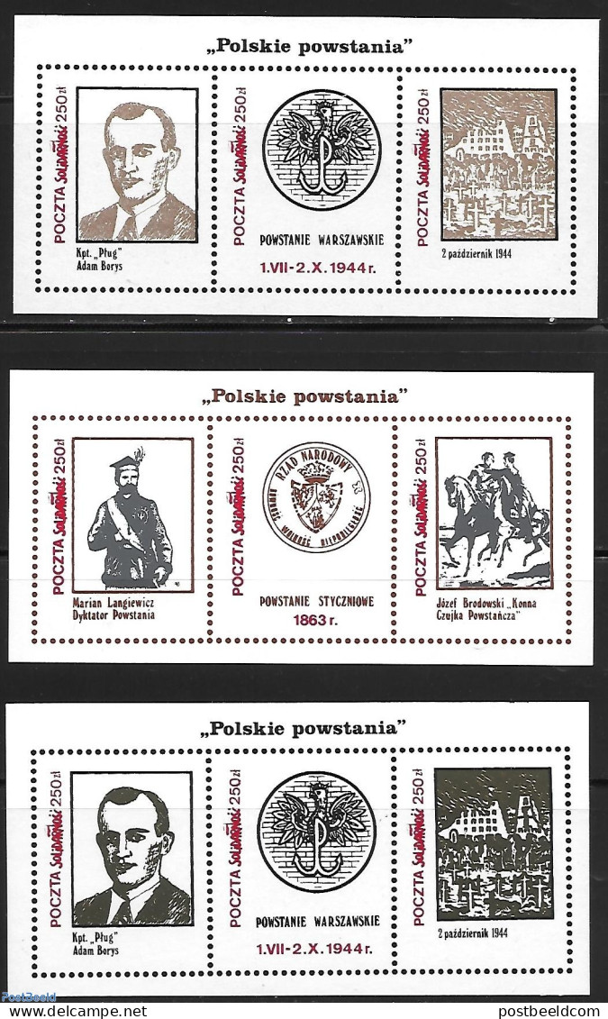 Poland 1981 Solidarnosc, Not Postage Valid., Mint NH, History - World War II - Ungebraucht
