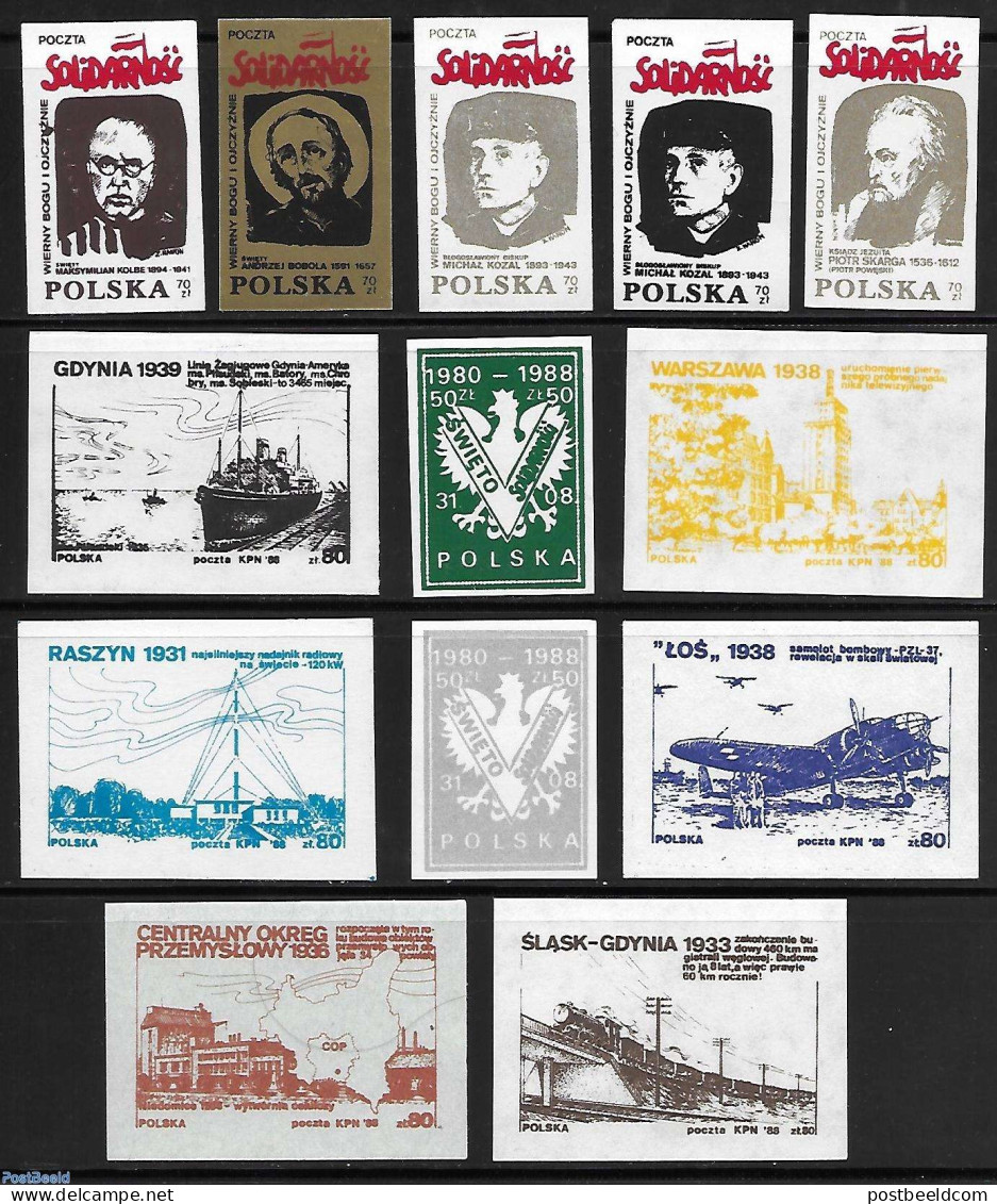 Poland 1988 Solidarnosc, Not Postage Valid., Mint NH - Unused Stamps